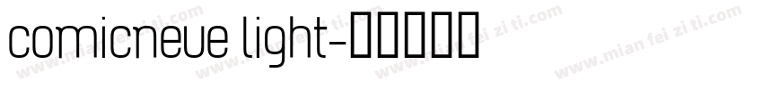 comicneue light字体转换